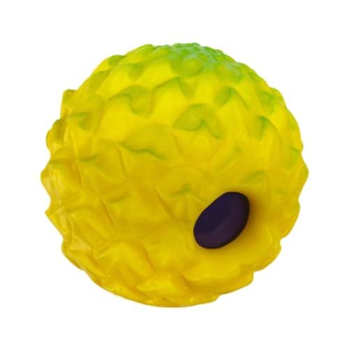 perfk Ball für Hunde, lustiger Quietschton, quietschendes Kauspielzeug für Haustiere, interaktives Hundespielzeug für mittelgroße und große Hunde, kleine, Gelb, 7cm perfk Ball für Hunde, lustiger Quietschton, quietschendes Kauspielzeug für Haustiere, interaktives Hundespielzeug für mittelgroße und große Hunde, kleine, Gelb, 7cm von perfk