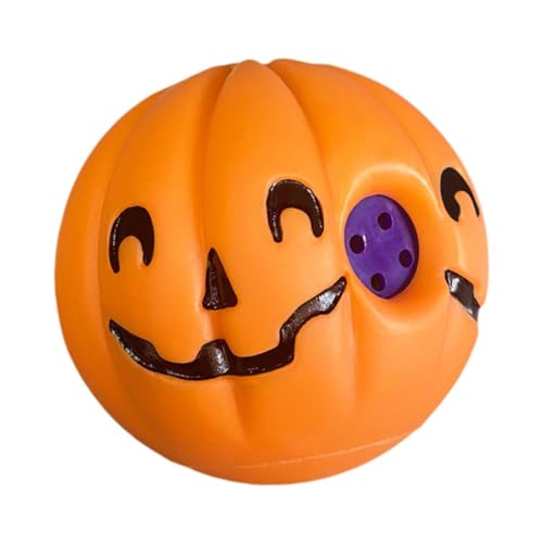 perfk Ball für Hunde, lustiger Quietschton, quietschendes Kauspielzeug für Haustiere, interaktives Hundespielzeug für mittelgroße und große Hunde, kleine, Orange, 7cm perfk Ball für Hunde, lustiger Quietschton, quietschendes Kauspielzeug für Haustiere, interaktives Hundespielzeug für mittelgroße und große Hunde, kleine, Orange, 7cm von perfk