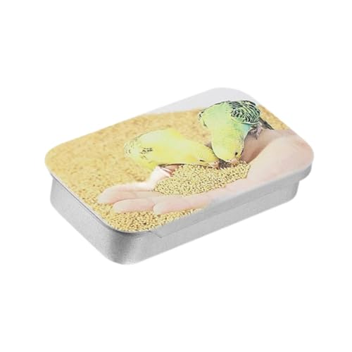 perfk Bird Feeder Box Slide Top -Spender leerer Lebensmittelglas Push Pull Treat Box Handheld Feeder für Vogeltraining Nagetiere Finch, Style A von perfk