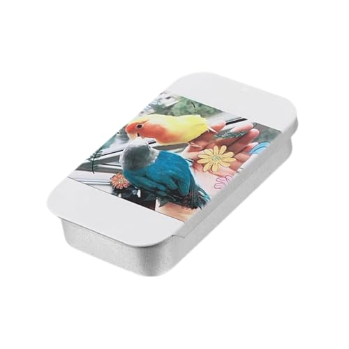 perfk Bird Feeder Box Slide Top -Spender leerer Lebensmittelglas Push Pull Treat Box Handheld Feeder für Vogeltraining Nagetiere Finch, Style C perfk Bird Feeder Box Slide Top -Spender leerer Lebensmittelglas Push Pull Treat Box Handheld Feeder für Vogeltraining Nagetiere Finch, Style C von perfk
