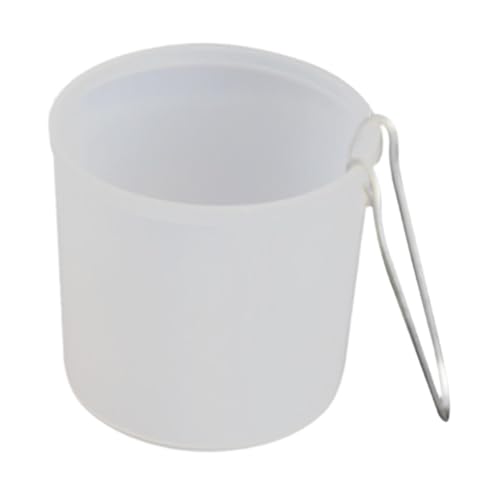 perfk Bird Food Feeder Gamefowl Feeder Hanging Gummi -Geflügel -Wasserfuttermittel -Wasserschale für Kaninchen Coop Eichhörnchen Haustier Papagei, Weiß, 8.3cmx8cm von perfk