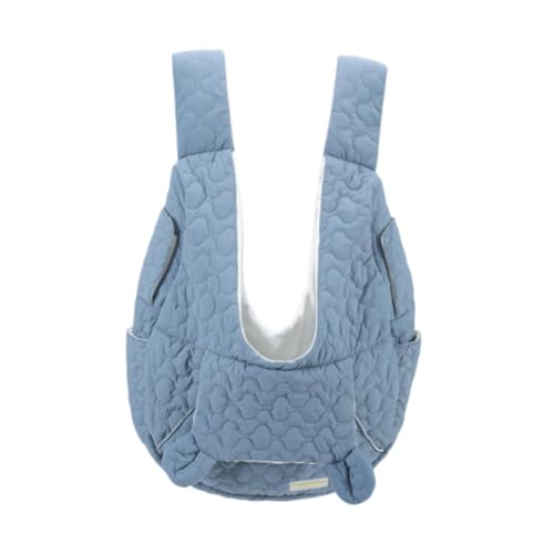 perfk Brusttasche für Haustiere, atmungsaktiv, Katzentragetasche, Dekoration, mehrzweckig, atmungsaktiv, tragbare Katzentragetasche, Blau von perfk