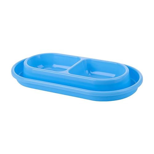 perfk Cat Food and Water Bowl Set, doppelte Haustiere Food Bowl, Nonslip, Outdoor Leicht zu reinigen Welpengerichte Haustier Feeder, Blau, L perfk Cat Food and Water Bowl Set, doppelte Haustiere Food Bowl, Nonslip, Outdoor Leicht zu reinigen Welpengerichte Haustier Feeder, Blau, L von perfk