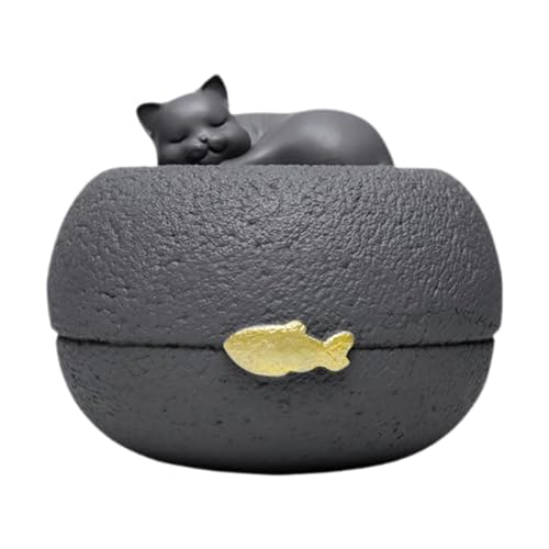 perfk Cat Memorial Urn Angel Cat Memorial Pet Remembrance Container Praktische Premium -Harz -Haustier -Urn -Bestattungsschachtel perfk Cat Memorial Urn Angel Cat Memorial Pet Remembrance Container Praktische Premium -Harz -Haustier -Urn -Bestattungsschachtel von perfk
