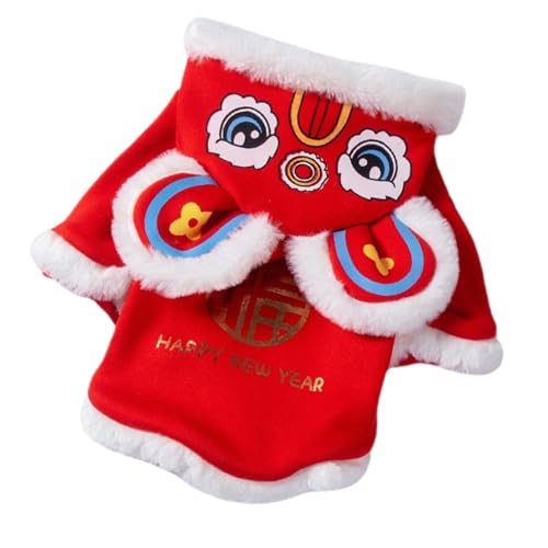 perfk Chinesisches Festival Löwentanz Haustierkostüm Winter Warme Jacken Katze Hund Hoodies Mantel Weich Praktisches Hundekatzenkostüm für den Urlaub, m perfk Chinesisches Festival Löwentanz Haustierkostüm Winter Warme Jacken Katze Hund Hoodies Mantel Weich Praktisches Hundekatzenkostüm für den Urlaub, m von perfk
