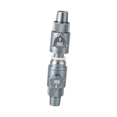 perfk Doppel -Tab -Stecker für Aquarium, Wassersteuerung des Fischtanks, Schnellfreisetzungsventil, 12 Mm von perfk