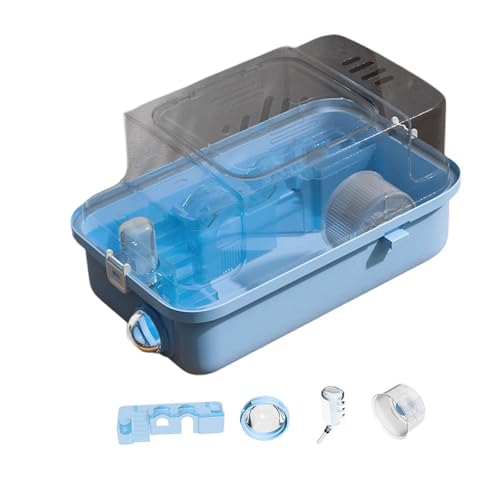 perfk Doppelschichten Hamster Käfiglüftung Multifunktionaler Hamster Lebensraum Kleines Tier Käfig für kleine Tiere Zuckerglider Ratten, Blau perfk Doppelschichten Hamster Käfiglüftung Multifunktionaler Hamster Lebensraum Kleines Tier Käfig für kleine Tiere Zuckerglider Ratten, Blau von perfk
