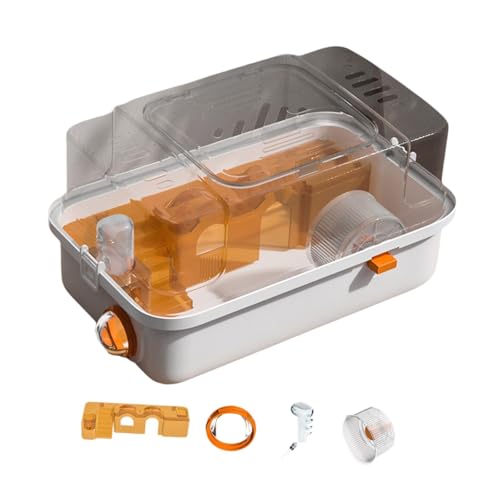 perfk Doppelschichten Hamster Käfiglüftung Multifunktionaler Hamster Lebensraum Kleines Tier Käfig für kleine Tiere Zuckerglider Ratten, Orange perfk Doppelschichten Hamster Käfiglüftung Multifunktionaler Hamster Lebensraum Kleines Tier Käfig für kleine Tiere Zuckerglider Ratten, Orange von perfk