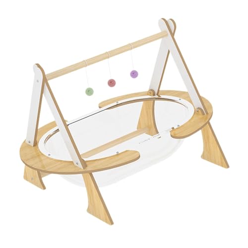 perfk Durchsichtiges Katzenbett in Kapselform, Haustier-Couchbett, Katzenbetthöhle, Katzenbett, Couchnest, Holz, erhöhtes transparentes Katzenbett für perfk Durchsichtiges Katzenbett in Kapselform, Haustier-Couchbett, Katzenbetthöhle, Katzenbett, Couchnest, Holz, erhöhtes transparentes Katzenbett für von perfk
