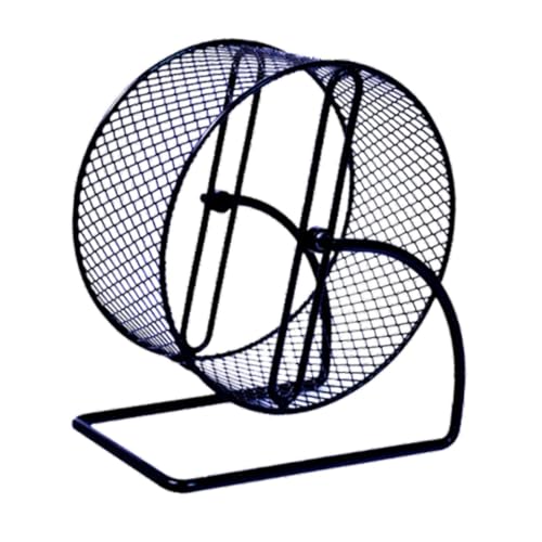 perfk Eisen Hamster -Trainingsrad Stummes Hamsterrad für kleine Tiere Spaß beim Spielen und Stummschalten mit Klammerkäfigzubehör, L perfk Eisen Hamster -Trainingsrad Stummes Hamsterrad für kleine Tiere Spaß beim Spielen und Stummschalten mit Klammerkäfigzubehör, L von perfk