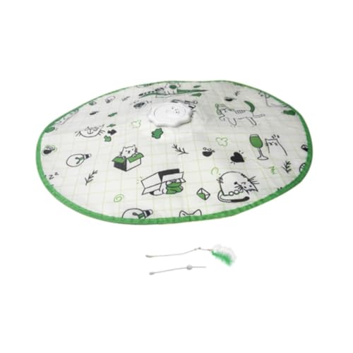 perfk Elektrisches Katzenspielzeug, Federspielzeug, lustige Katzenunterhaltung, selbstrotierendes Spielzeug mit verdeckter Bewegung, Katzenübungsspielzeug perfk Elektrisches Katzenspielzeug, Federspielzeug, lustige Katzenunterhaltung, selbstrotierendes Spielzeug mit verdeckter Bewegung, Katzenübungsspielzeug von perfk