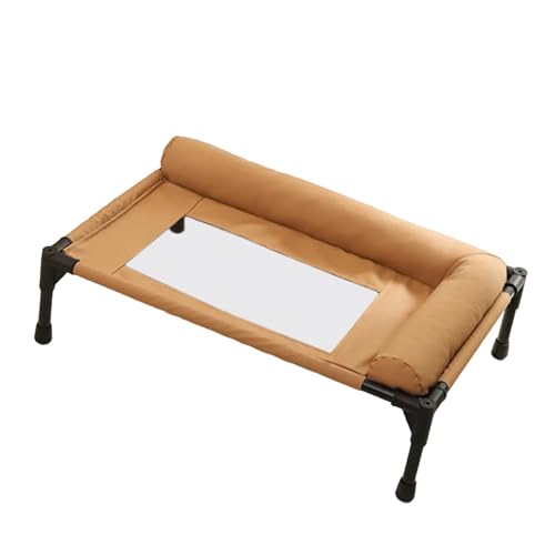 perfk Erhöhte, kühlende Hundebett-Hängematte mit Kissen, tragbar, waschbar, erhöhte Haustierbett-Liege für Innenterrasse, Hinterhof, Patio, Mittel perfk Erhöhte, kühlende Hundebett-Hängematte mit Kissen, tragbar, waschbar, erhöhte Haustierbett-Liege für Innenterrasse, Hinterhof, Patio, Mittel von perfk