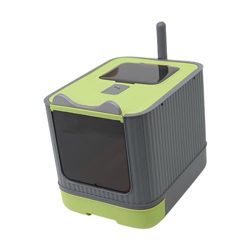 perfk Faltbare, geschlossene Katzentoilette mit Vordertür und oberem Eingang für Hauskatzen, 17,5 x 13,5 x 14 Zoll, abnehmbare Katzentoilette, Grün perfk Faltbare, geschlossene Katzentoilette mit Vordertür und oberem Eingang für Hauskatzen, 17,5 x 13,5 x 14 Zoll, abnehmbare Katzentoilette, Grün von perfk