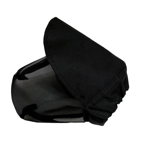 perfk Feldschutz für Hunde, Hundekopfnetz, Netz, Lärmschutz, Outdoor-Zubehör, professioneller Schutz vor Fliegen und Gras, Black M von perfk