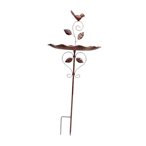 perfk Futternapf, Vogelbad aus für den Außenbereich, zu installieren, Mehrzweck-Gartenbedarf mit Pfahl für Garten, Terrasse, Blumenbeet, Rasen, Style A perfk Futternapf, Vogelbad aus für den Außenbereich, zu installieren, Mehrzweck-Gartenbedarf mit Pfahl für Garten, Terrasse, Blumenbeet, Rasen, Style A von perfk