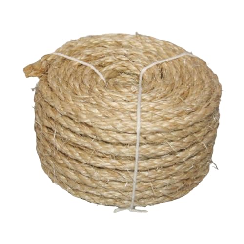 perfk Gedrehtes Sisalseil, Wickelschnurseil, DIY-Kratzbaum aus geflochtenem Hanfseil für Katzenbäume, Katzenhängematte, Kratzpad, 8mmx30m perfk Gedrehtes Sisalseil, Wickelschnurseil, DIY-Kratzbaum aus geflochtenem Hanfseil für Katzenbäume, Katzenhängematte, Kratzpad, 8mmx30m von perfk