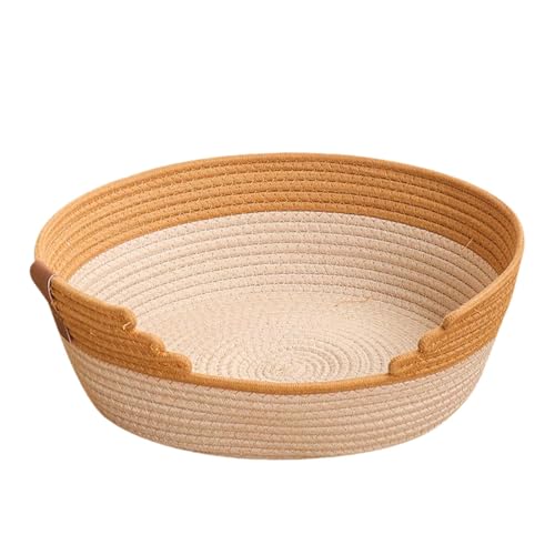 perfk Geflochtener Katzenbettkorb, Katzenkratzbrett, Ruhenest, Kratzfest, Möbelschutz, Schlafbett für Haustierhäuser, XL perfk Geflochtener Katzenbettkorb, Katzenkratzbrett, Ruhenest, Kratzfest, Möbelschutz, Schlafbett für Haustierhäuser, XL von perfk