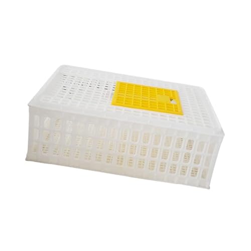 perfk Geflügelträger Kiste Geflügelträgerkorb, Mehrzweckgeräumter Geflügel Habitat Transportbox für Birds Gans Hamster, Weiß perfk Geflügelträger Kiste Geflügelträgerkorb, Mehrzweckgeräumter Geflügel Habitat Transportbox für Birds Gans Hamster, Weiß von perfk