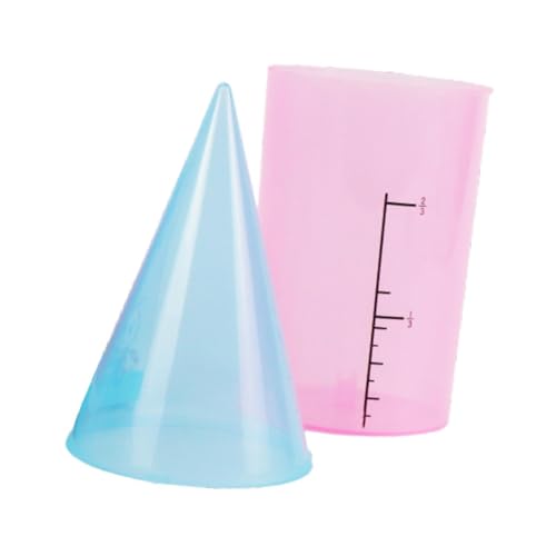 perfk Geometrisches Lernspielzeug, Modell mit geometrischen Formen, Montessori-Volumen-/Oberflächen-Demonstrator für Vorschul-/Schulbedarf zu Hause, Kegel von perfk