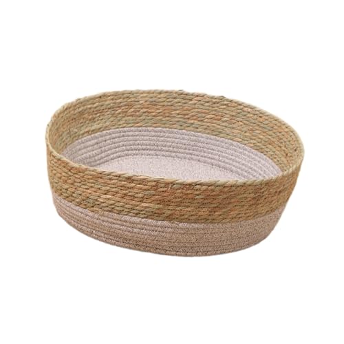 perfk Gewebtes Katzenbett, Katzenbettkorb, handgewebtes Kätzchenbett, Cooles Sommerbett für kleine Hunde, Katzenhaus für Kätzchen und kleine Hunde, l perfk Gewebtes Katzenbett, Katzenbettkorb, handgewebtes Kätzchenbett, Cooles Sommerbett für kleine Hunde, Katzenhaus für Kätzchen und kleine Hunde, l von perfk