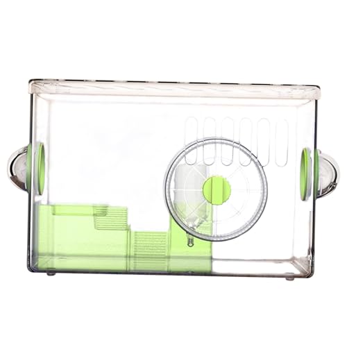 perfk Großer Hamsterkäfig, Übungs- und Spielhaus Deluxe mit zu öffnender Oberseite, Lebensraum für Mäuse und Ratten, Acryl-Hamstergehege für Rennmäuse, GrÜn perfk Großer Hamsterkäfig, Übungs- und Spielhaus Deluxe mit zu öffnender Oberseite, Lebensraum für Mäuse und Ratten, Acryl-Hamstergehege für Rennmäuse, GrÜn von perfk