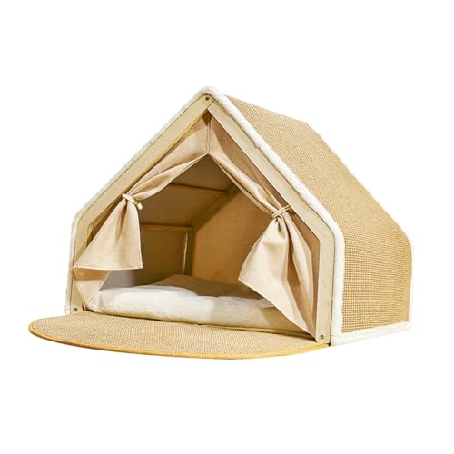 perfk Halbgeschlossenes Haustierbett, Katzennest, bequemes Katzenzelt, Haus, Katzenzelt, Katzenbett, Höhlenhaus, Kätzchen, kleine und mittelgroße Katzen, L perfk Halbgeschlossenes Haustierbett, Katzennest, bequemes Katzenzelt, Haus, Katzenzelt, Katzenbett, Höhlenhaus, Kätzchen, kleine und mittelgroße Katzen, L von perfk