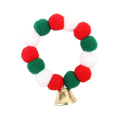 perfk Halsbänder für Welpen und Kätzchen, Halsband für Haustiere mit Glöckchen, Bezauberndes Weihnachtshalsband für Haustiere zum, m von perfk
