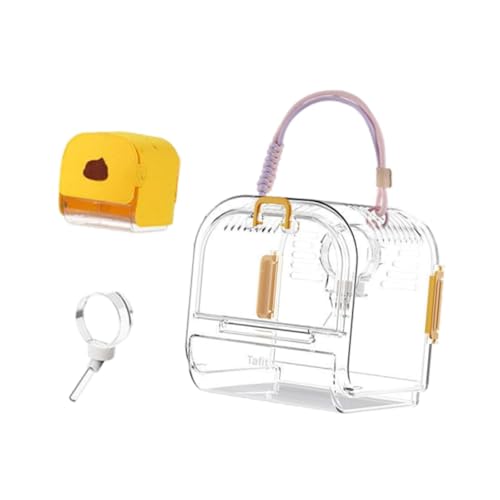 perfk Hamster Reiseträger Käfig Kleines Tier Case Case Habitat Zubehör Haustier ausgehender Käfig für Igel kleine Tiere Mäuse, Gelb perfk Hamster Reiseträger Käfig Kleines Tier Case Case Habitat Zubehör Haustier ausgehender Käfig für Igel kleine Tiere Mäuse, Gelb von perfk