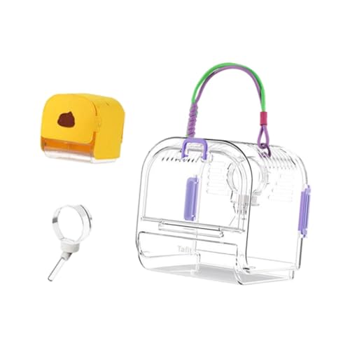 perfk Hamster Reiseträger Käfig Kleines Tier Case Case Habitat Zubehör Haustier ausgehender Käfig für Igel kleine Tiere Mäuse, Violett perfk Hamster Reiseträger Käfig Kleines Tier Case Case Habitat Zubehör Haustier ausgehender Käfig für Igel kleine Tiere Mäuse, Violett von perfk