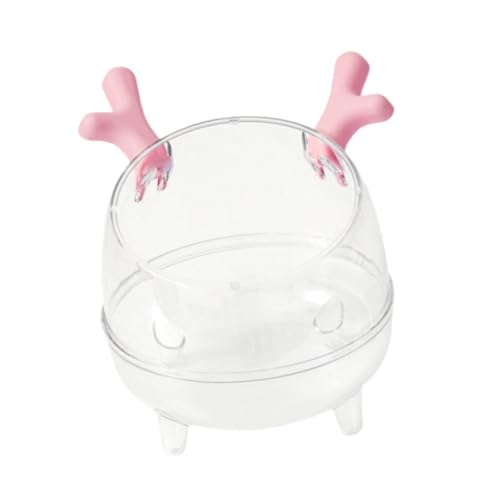 perfk Hamster Sandbades Behälter Sandkasten leicht zu reinigen klare Toiletten kleine Tier Dusche Versteck für kleine tierische Mäuse Gerbil, Rosa von perfk