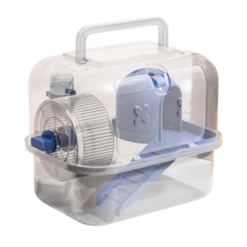 perfk Hamster-Transportkäfig, Meerschweinchen, Reisetransport, tragbar, atmungsaktiv, für Zwerghamster, Zuckergleiter, Hase, Chinchilla, Rennmaus, Blau, Style A perfk Hamster-Transportkäfig, Meerschweinchen, Reisetransport, tragbar, atmungsaktiv, für Zwerghamster, Zuckergleiter, Hase, Chinchilla, Rennmaus, Blau, Style A von perfk