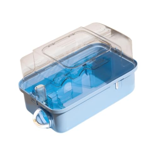 perfk Hamster-Transportkäfig, Meerschweinchen, Reisetransport, tragbar, atmungsaktiv, für Zwerghamster, Zuckergleiter, Hase, Chinchilla, Rennmaus, Blau, Style B perfk Hamster-Transportkäfig, Meerschweinchen, Reisetransport, tragbar, atmungsaktiv, für Zwerghamster, Zuckergleiter, Hase, Chinchilla, Rennmaus, Blau, Style B von perfk