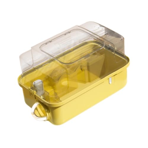 perfk Hamster-Transportkäfig, Meerschweinchen, Reisetransport, tragbar, atmungsaktiv, für Zwerghamster, Zuckergleiter, Hase, Chinchilla, Rennmaus, Gelb, Style B perfk Hamster-Transportkäfig, Meerschweinchen, Reisetransport, tragbar, atmungsaktiv, für Zwerghamster, Zuckergleiter, Hase, Chinchilla, Rennmaus, Gelb, Style B von perfk