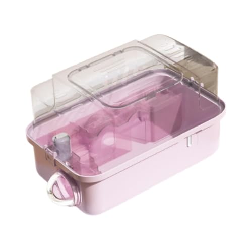 perfk Hamster-Transportkäfig, Meerschweinchen, Reisetransport, tragbar, atmungsaktiv, für Zwerghamster, Zuckergleiter, Hase, Chinchilla, Rennmaus, Rosa, Style B perfk Hamster-Transportkäfig, Meerschweinchen, Reisetransport, tragbar, atmungsaktiv, für Zwerghamster, Zuckergleiter, Hase, Chinchilla, Rennmaus, Rosa, Style B von perfk
