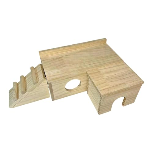 perfk Hamsterhaus aus Holz, Holzhütte, Plattform, Landschaftsbau, Versorgungshütte, Hamsterversteck, Hamsterschlafhaus für syrische Hamster, C perfk Hamsterhaus aus Holz, Holzhütte, Plattform, Landschaftsbau, Versorgungshütte, Hamsterversteck, Hamsterschlafhaus für syrische Hamster, C von perfk
