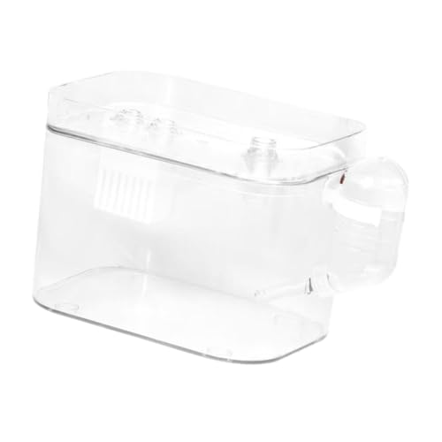 perfk Handgehaltener Hamsterkäfig, Tragetasche für Kleintiere, transparent, solide, Tragekäfig für Kleintiere, für Kleintiere, Meerschweinchen, Häschen, Kein Grifftyp von perfk
