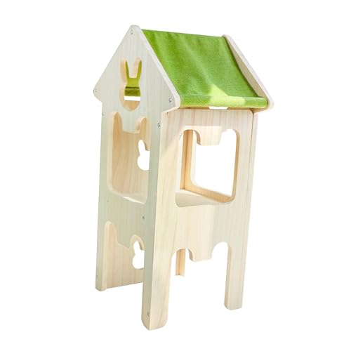 perfk Hasenhaus, Hamsterversteck, stabile Versteckhütte, kleine Haustiere, Aktivitätsspielzeug, Lebensraumdekor für Frettchen, Chinchillas, Igel, Versteck, Style G perfk Hasenhaus, Hamsterversteck, stabile Versteckhütte, kleine Haustiere, Aktivitätsspielzeug, Lebensraumdekor für Frettchen, Chinchillas, Igel, Versteck, Style G von perfk