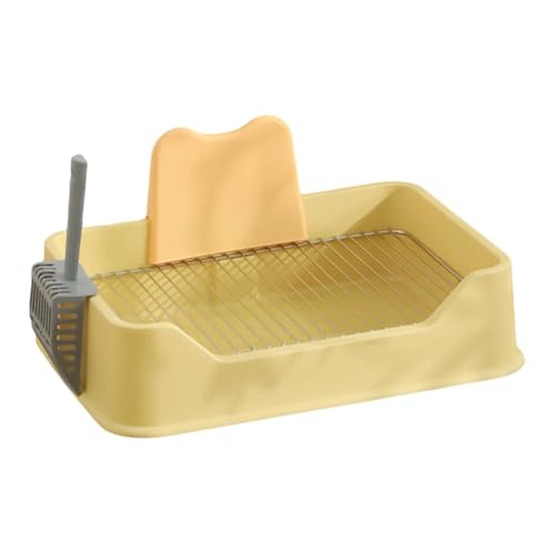 perfk Haustier-Hundetoilette, Welpen-PIPI-Pad-Halter, Indoor-Katzen, spritzwassergeschützt, wiederverwendbar mit, Haustier-PIPI-Toilette, Gelb perfk Haustier-Hundetoilette, Welpen-PIPI-Pad-Halter, Indoor-Katzen, spritzwassergeschützt, wiederverwendbar mit, Haustier-PIPI-Toilette, Gelb von perfk