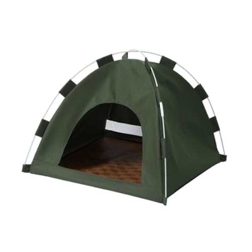perfk Haustier-Tipi, halbgeschlossenes, tragbares Hundedach, Schattenschutz, Zelt, Hundebett, Haustierhaus für Kätzchen, Haustiere im Freien, GRÜN perfk Haustier-Tipi, halbgeschlossenes, tragbares Hundedach, Schattenschutz, Zelt, Hundebett, Haustierhaus für Kätzchen, Haustiere im Freien, GRÜN von perfk