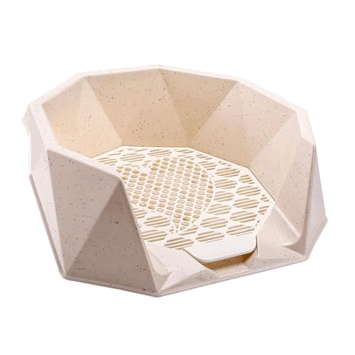 perfk Haustier-Trainingspads, Halter für Hundetöpfchen, bequem, Oben offener Zugang, Hundetoilette, Netzgitter, Toilette, für den Innenbereich, für, Beige perfk Haustier-Trainingspads, Halter für Hundetöpfchen, bequem, Oben offener Zugang, Hundetoilette, Netzgitter, Toilette, für den Innenbereich, für, Beige von perfk