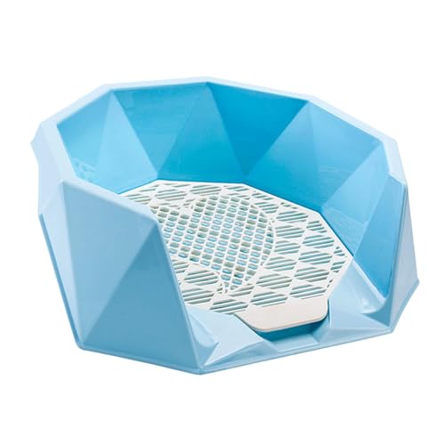 perfk Haustier-Trainingspads, Halter für Hundetöpfchen, bequem, Oben offener Zugang, Hundetoilette, Netzgitter, Toilette, für den Innenbereich, für, Blau perfk Haustier-Trainingspads, Halter für Hundetöpfchen, bequem, Oben offener Zugang, Hundetoilette, Netzgitter, Toilette, für den Innenbereich, für, Blau von perfk