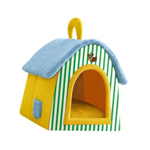perfk Haustierbett, süßes Haustier-Katzennest, halbgeschlossenes warmes Haustierhaus, warmes Winter-Katzenhaus für Katzen und kleine Hunde, Zuhause, Welpen, M perfk Haustierbett, süßes Haustier-Katzennest, halbgeschlossenes warmes Haustierhaus, warmes Winter-Katzenhaus für Katzen und kleine Hunde, Zuhause, Welpen, M von perfk