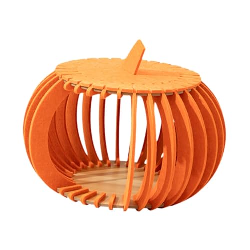 perfk Haustierhöhle, Bett, Katzenversteck, Haustiernest, Aktivitätszentrum, Haustierbedarf, entzückendes Haustierhaus, Filz-Haustierbett für Katzen, Orange perfk Haustierhöhle, Bett, Katzenversteck, Haustiernest, Aktivitätszentrum, Haustierbedarf, entzückendes Haustierhaus, Filz-Haustierbett für Katzen, Orange von perfk
