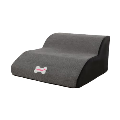 perfk Haustierhundtreppe 3 Stufen abnehmbare Abdeckung Tragbares Anti -Slip -Hundekletternerleiter Welpe Treppe Haustier Ramp für Innenauto -Sofa von perfk