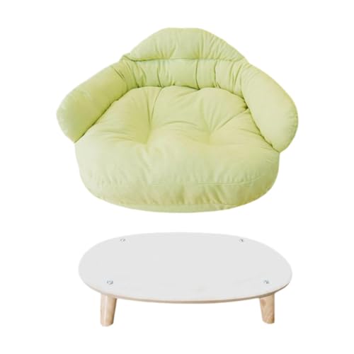 perfk Haustiersofa mit Holzbeinen, Haustiercouch, Ganzjahres-Couch, Abnehmbarer Bezug, Haustiercouch, Liege, Holzrahmen für Katzen, Kätzchen, Tierbedarf, L perfk Haustiersofa mit Holzbeinen, Haustiercouch, Ganzjahres-Couch, Abnehmbarer Bezug, Haustiercouch, Liege, Holzrahmen für Katzen, Kätzchen, Tierbedarf, L von perfk