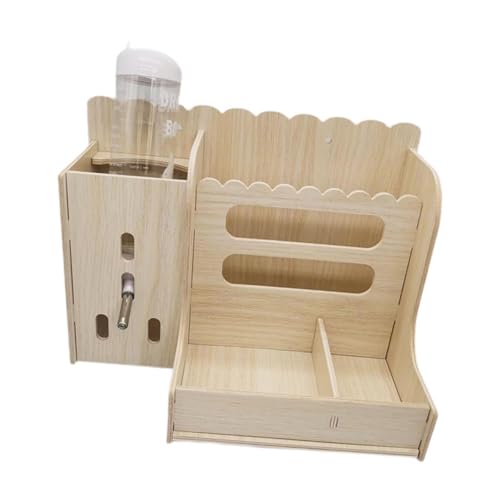 perfk Hölzerne Kaninchen Heuhändler Holzfutter, robuster Holzgrasspender, kleine Tiere Grashalter für Chinchilla Igel Igel, mit Wasserkocher perfk Hölzerne Kaninchen Heuhändler Holzfutter, robuster Holzgrasspender, kleine Tiere Grashalter für Chinchilla Igel Igel, mit Wasserkocher von perfk
