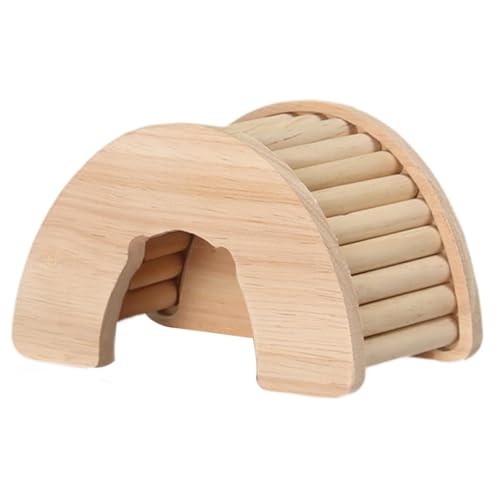 perfk Hölzernes Hamsterversteck, Käfigzubehör, Zwerghamster, Versteck, Ruhe, kleine Rennmäuse, DIY Käfig-Lebensraum-Dekor, Käfig-Dekor, Erkundungsspielzeug, Bogen perfk Hölzernes Hamsterversteck, Käfigzubehör, Zwerghamster, Versteck, Ruhe, kleine Rennmäuse, DIY Käfig-Lebensraum-Dekor, Käfig-Dekor, Erkundungsspielzeug, Bogen von perfk