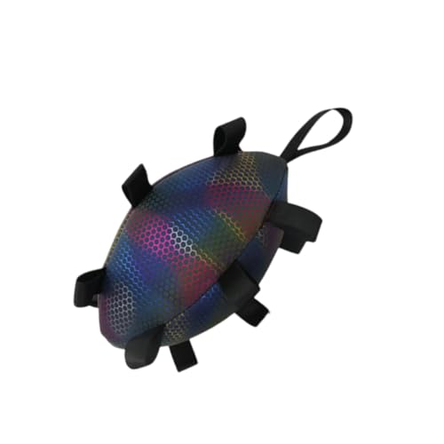 perfk Hund Rugby Football Toy Hunde Interaktiver Spielzeug Haustier liefert praktische Bequeme Haustiere Molar Interaktives Training für Spielspiel, Schwarz Reflektierend perfk Hund Rugby Football Toy Hunde Interaktiver Spielzeug Haustier liefert praktische Bequeme Haustiere Molar Interaktives Training für Spielspiel, Schwarz Reflektierend von perfk
