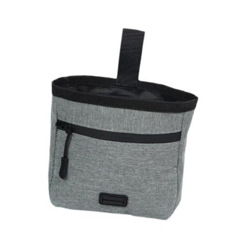 perfk Hund behandeln Beutel Feed Snack Belohnung Hülle Fanny Pack Kleiner Taschen -Taschen Tasche für Leinen für Leinen -Hundetraining Gehen, Grau von perfk