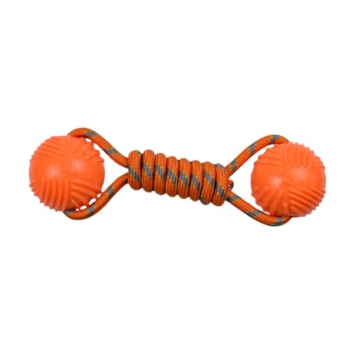 perfk Hunde Seilball -Kauspielzeug, Bewegung Spielzeug, interaktiver Widerstand Schleppballspielzeug Haustier Spielzeug für Haustierhundvorräte, Orange von perfk